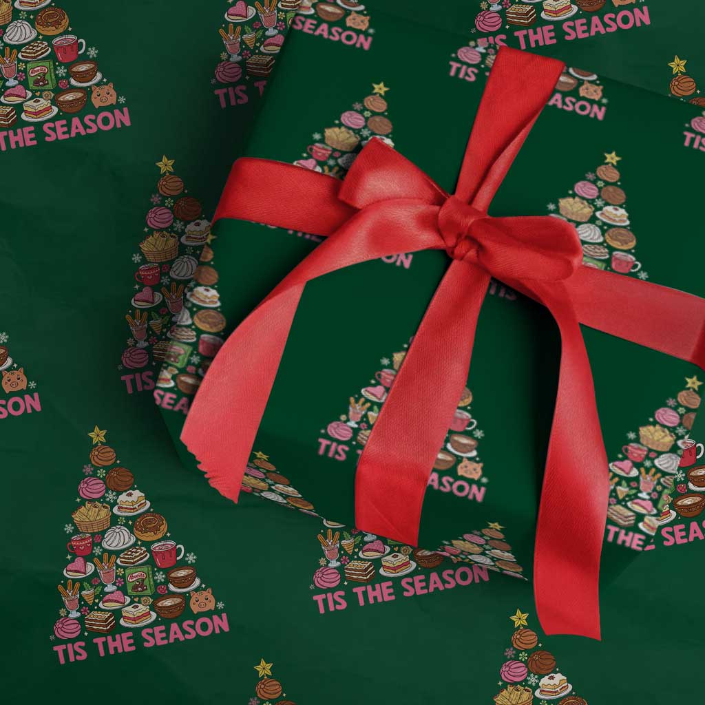 Tis The Season Mexican Christmas Wrapping Paper Roll - Wonder Print Shop