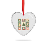 Tis The Season To Be Wheeky Heart Crystal Glass Ornament Christmas Guinea Pig Gift - Wonder Print Shop