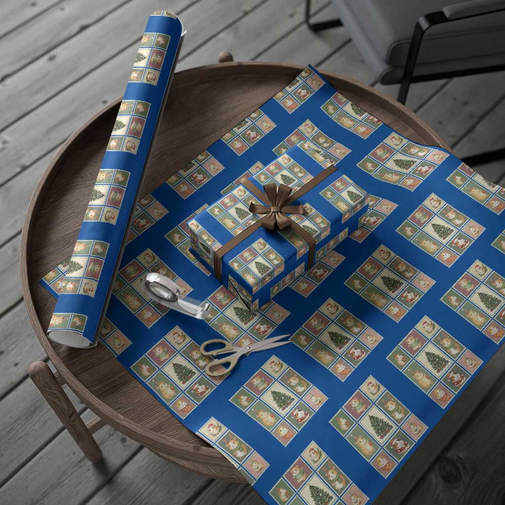 Tis The Season To Be Wheeky Wrapping Paper Roll Christmas Guinea Pig Gift - Wonder Print Shop