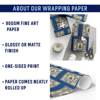 Tis The Season To Be Wheeky Wrapping Paper Roll Christmas Guinea Pig Gift - Wonder Print Shop