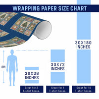 Tis The Season To Be Wheeky Wrapping Paper Roll Christmas Guinea Pig Gift - Wonder Print Shop