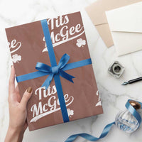 Tits McGee Wrapping Paper Roll Funny St Patricks Day Adult Humor Shamrocks