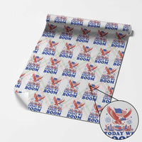 Today We Boom 4th of July Bald Eagle Fireworks Wrapping Paper Roll