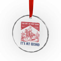 Toddler Baby Boy 2nd Birthday Crystal Glass Ornament This Aint My First Rodeo Its My Second - Wonder Print Shop