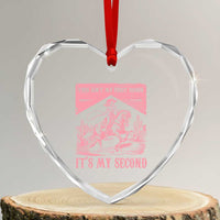 Toddler Baby Girl 2nd Birthday Heart Crystal Glass Ornament This Aint My First Rodeo Its My Second - Wonder Print Shop