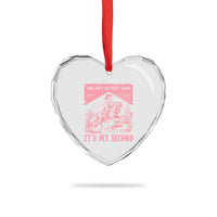 Toddler Baby Girl 2nd Birthday Heart Crystal Glass Ornament This Aint My First Rodeo Its My Second - Wonder Print Shop