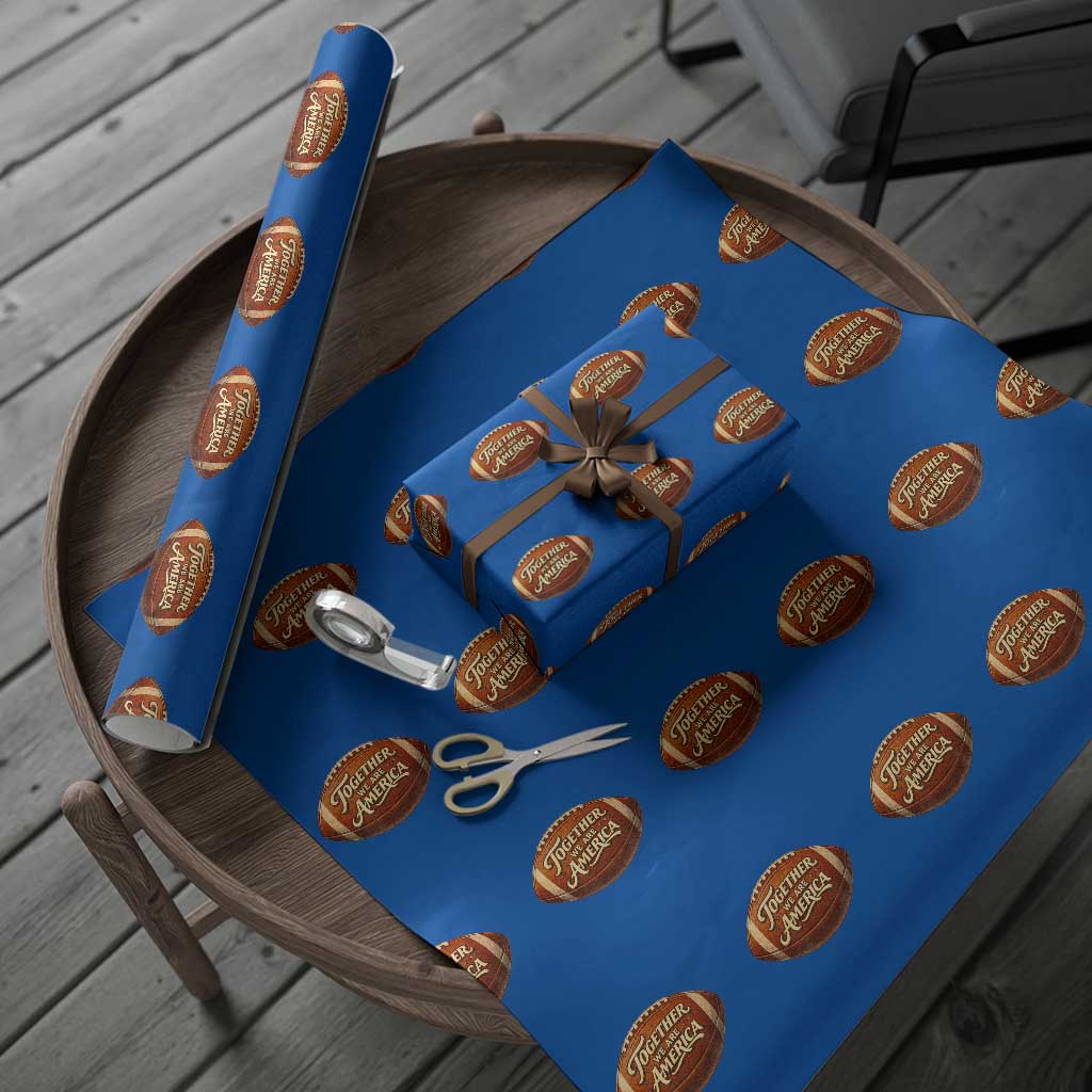Together We Are America Wrapping Paper Roll Bold Statement Unity Bunny Inspirational Quote