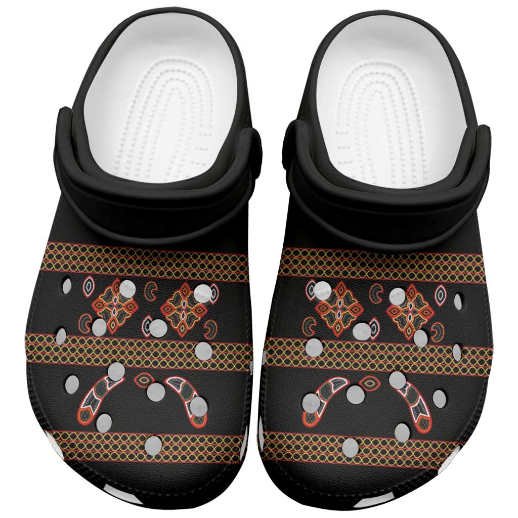 Toghu Clogs Shoes Cameroon Traditional Pattern - Wonder Print Shop