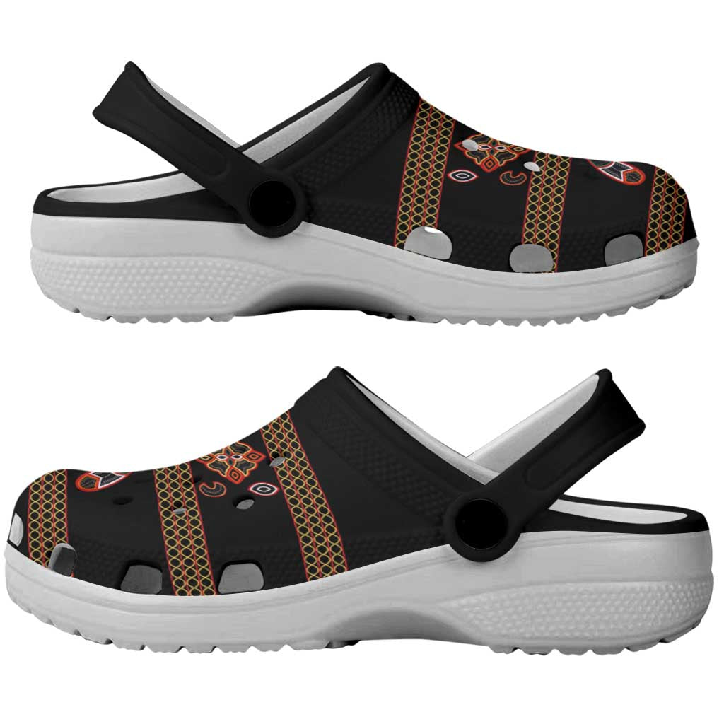 Toghu Clogs Shoes Cameroon Traditional Pattern - Wonder Print Shop