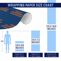 Toilet Clogging Champion Wrapping Paper Roll Funny Dirty Saying - Wonder Print Shop