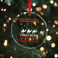 Tonight We Ride Crystal Glass Ornament Three Wise Men Nativity Scene Christmas - Wonder Print Shop