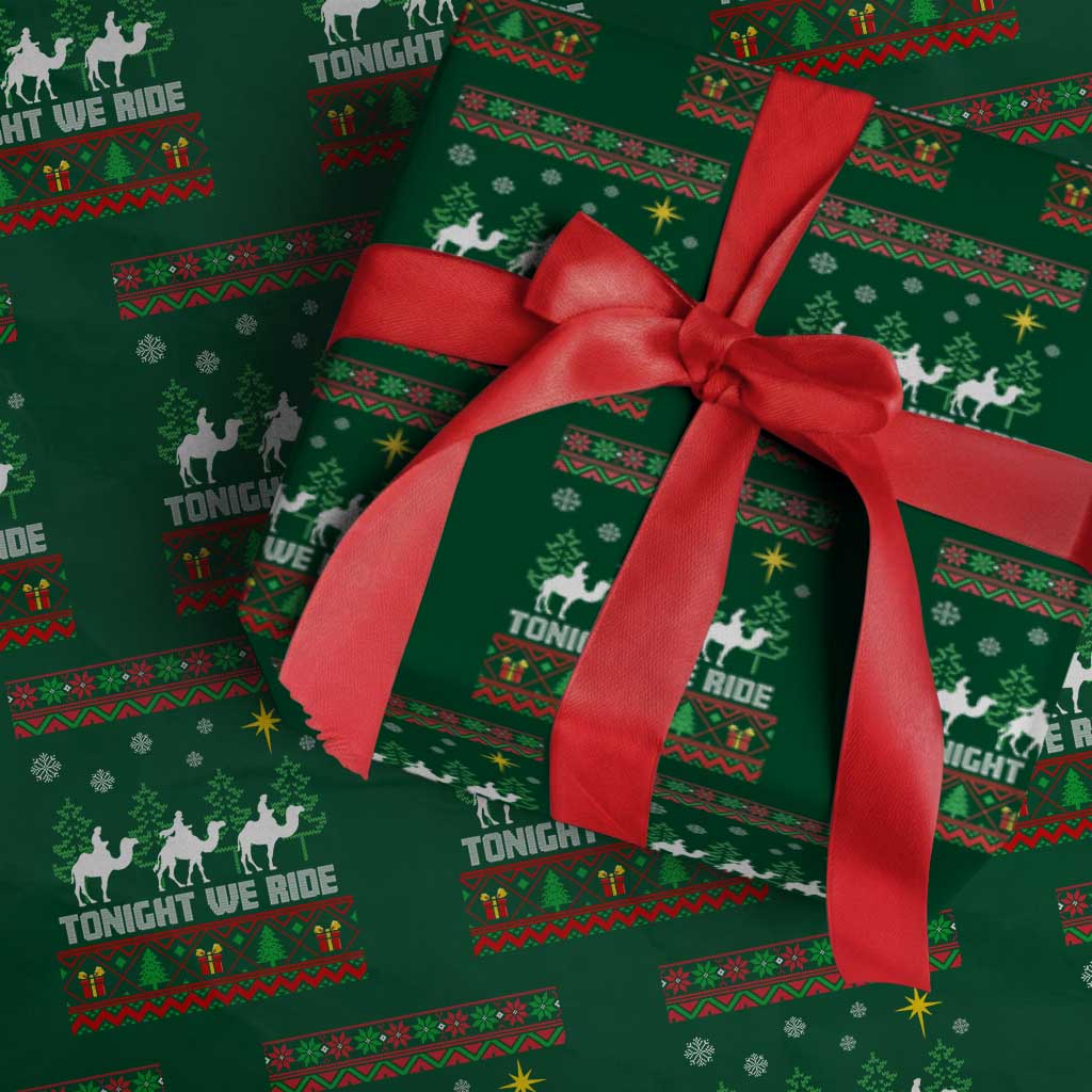 Tonight We Ride Wrapping Paper Roll Three Wise Men Nativity Scene Christmas - Wonder Print Shop