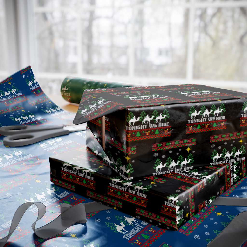 Tonight We Ride Wrapping Paper Roll Three Wise Men Nativity Scene Christmas - Wonder Print Shop