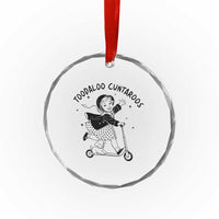 Toodaloo Cuntaroos Crystal Glass Ornament Funny Roller Girl Sarcastic