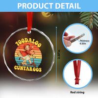 Toodaloo Cuntaroos Crystal Glass Ornament Funny Roller Sassy Girl Sarcastic Humor