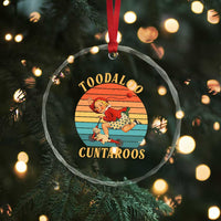 Toodaloo Cuntaroos Crystal Glass Ornament Funny Sarcastic Goodbye Humor