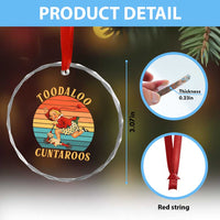 Toodaloo Cuntaroos Crystal Glass Ornament Funny Sarcastic Goodbye Humor