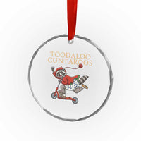 Toodaloo Cuntaroos Crystal Glass Ornament Funny Sarcastic Raccoon Inappropriate Meme