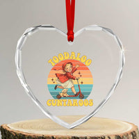 Toodaloo Cuntaroos Heart Crystal Glass Ornament Funny Roller Sassy Girl Sarcastic Humor