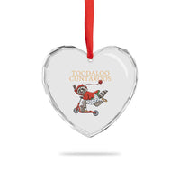 Toodaloo Cuntaroos Heart Crystal Glass Ornament Funny Sarcastic Raccoon Inappropriate Meme