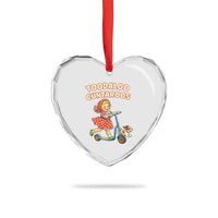 Toodaloo Cuntaroos Retro Scooter Girl Heart Crystal Glass Ornament Funny Offensive Retro Goodbye Meme Dark Humor
