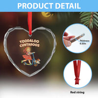 Toodaloo Cuntaroos Retro Scooter Girl Heart Crystal Glass Ornament Funny Offensive Retro Goodbye Meme Dark Humor