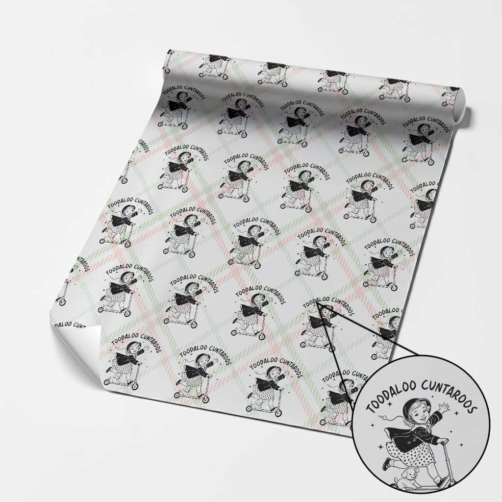 Toodaloo Cuntaroos Wrapping Paper Roll Funny Roller Girl Sarcastic