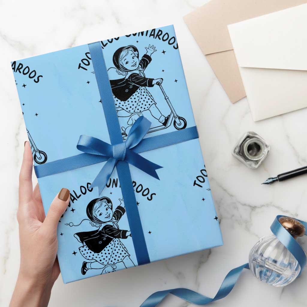 Toodaloo Cuntaroos Wrapping Paper Roll Funny Roller Girl Sarcastic