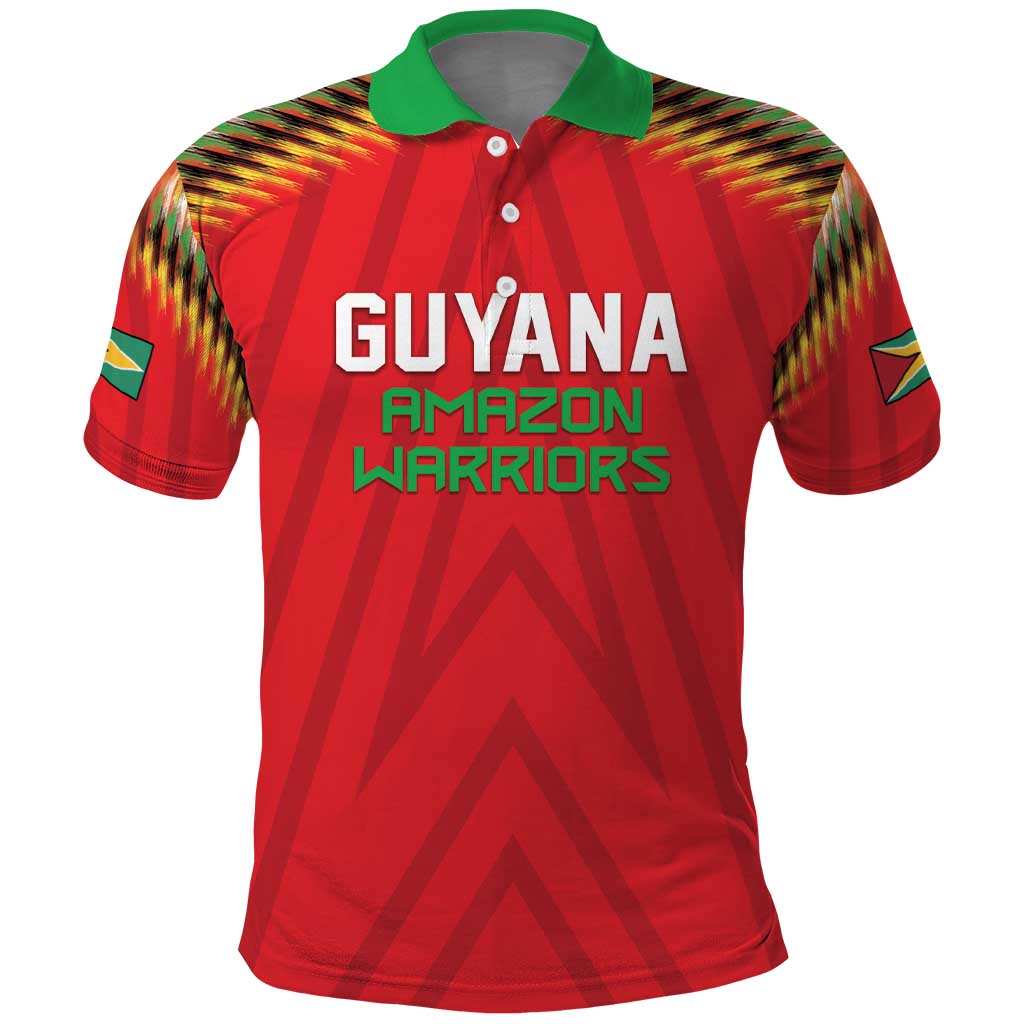 Custom Guyana Cricket Polo Shirt Go Amazon Warriors