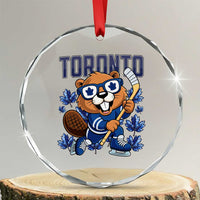 Toronto Ice Hockey Beaver Crystal Glass Ornament Canadian Pride Gift - Wonder Print Shop