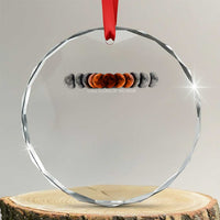 Total Eclipse of the Moon Phases Crystal Glass Ornament Blood Moon Space Astronomy Celestial Graphic