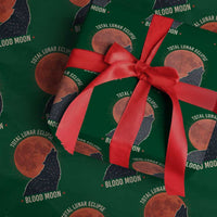 Total Lunar Eclipse March 3 2026 Wrapping Paper Roll Constellation Wolf Souvenir Graphic