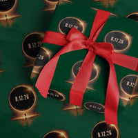 Total Solar Eclipse 2026 Wrapping Paper Roll August 12th Totality Gift