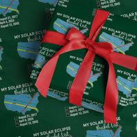 Total Solar Eclipse 2045 Wrapping Paper Roll My Totality Bucket List 2017 2024 2045 Tour Map