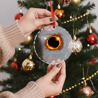 Total Solar Eclipse Crystal Glass Ornament 12th August 2026 Majorca Totality
