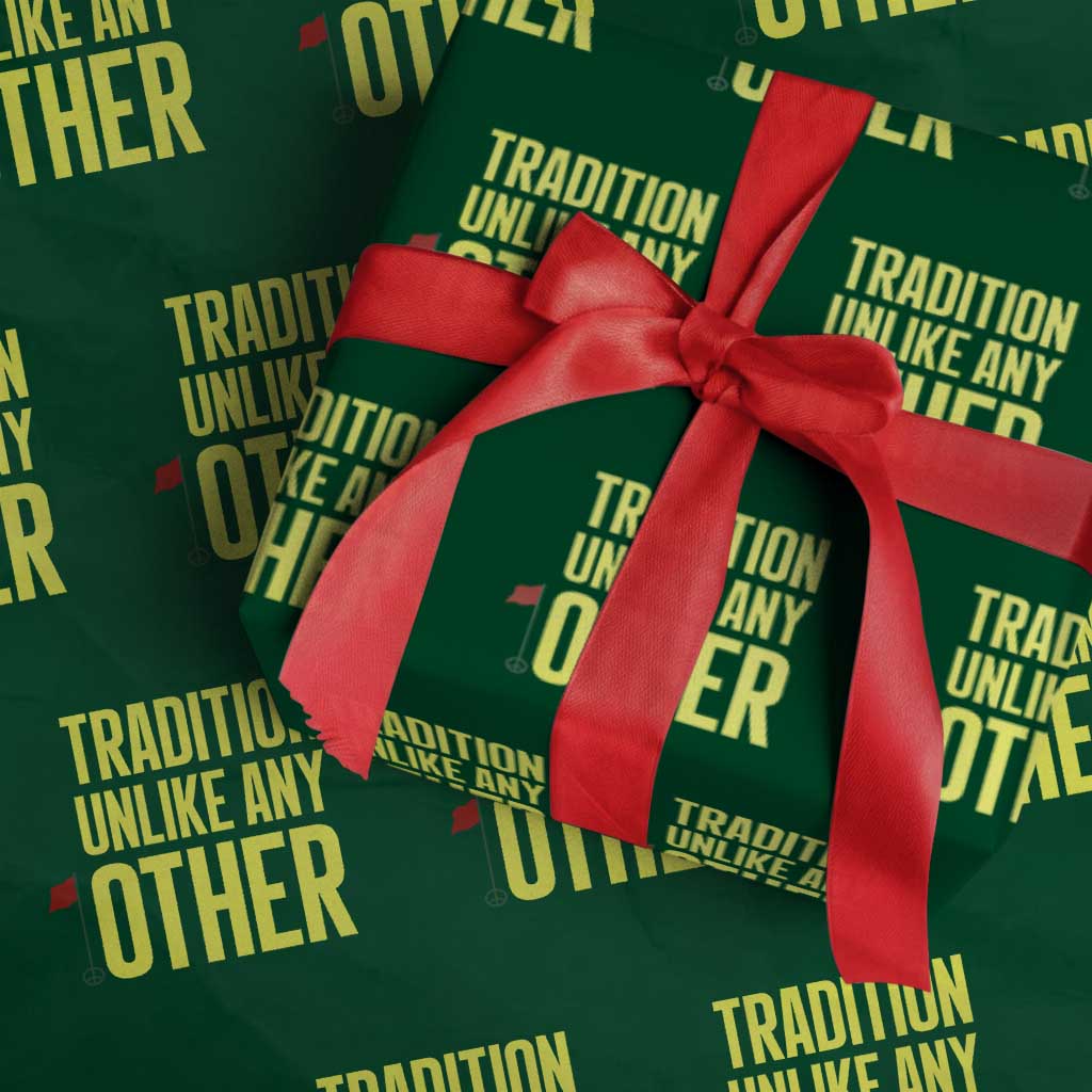 Tradition Unlike Any Other Georgia Golfing Wrapping Paper Roll for Golf Lover Augusta Sports