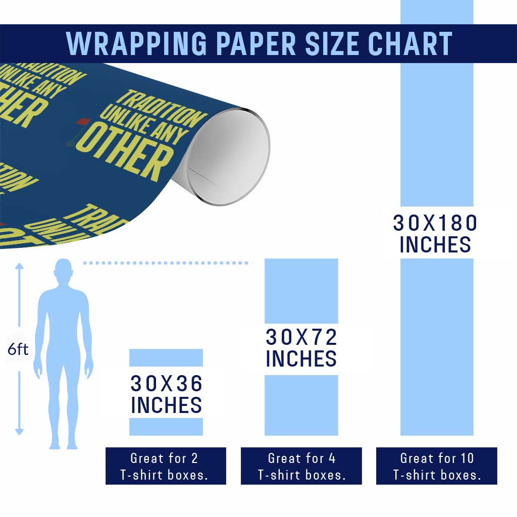 Tradition Unlike Any Other Georgia Golfing Wrapping Paper Roll for Golf Lover Augusta Sports