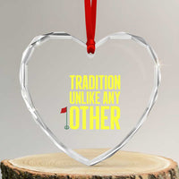 Tradition Unlike Any Other Georgia Golfing Heart Crystal Glass Ornament for Golf Lover Augusta Sports