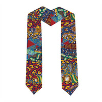 Traditional African Animal Skins Pattern Graduation Stole