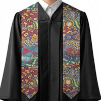 Traditional African Animal Skins Pattern Graduation Stole