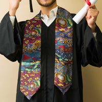 Traditional African Animal Skins Pattern Graduation Stole