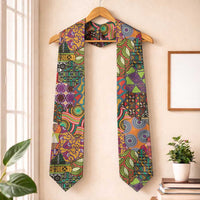 Traditional Ethnic African Vintage Motifs Graduation Stole