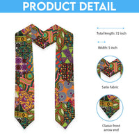 Traditional Ethnic African Vintage Motifs Graduation Stole