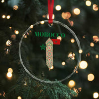 Traditional Moroccan Mosaic Archway Graphic Crystal Glass Ornament Morocco Architecture Tile Pattern