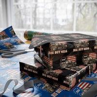 Train USA 250th Anniversary Wrapping Paper Roll American Iron Legacy Steam Locomotive Railroad Train Engine