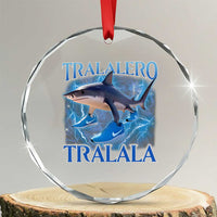Tralalero Tralala Shark Crystal Glass Ornament Funny Internet Brainrot Memes Gen Alpha - Wonder Print Shop