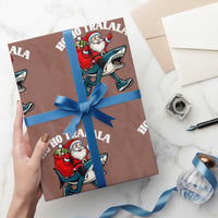 Tralalero Tralala Xmas Meme Wrapping Paper Roll Santa Xmas Ho Ho Ho - Wonder Print Shop