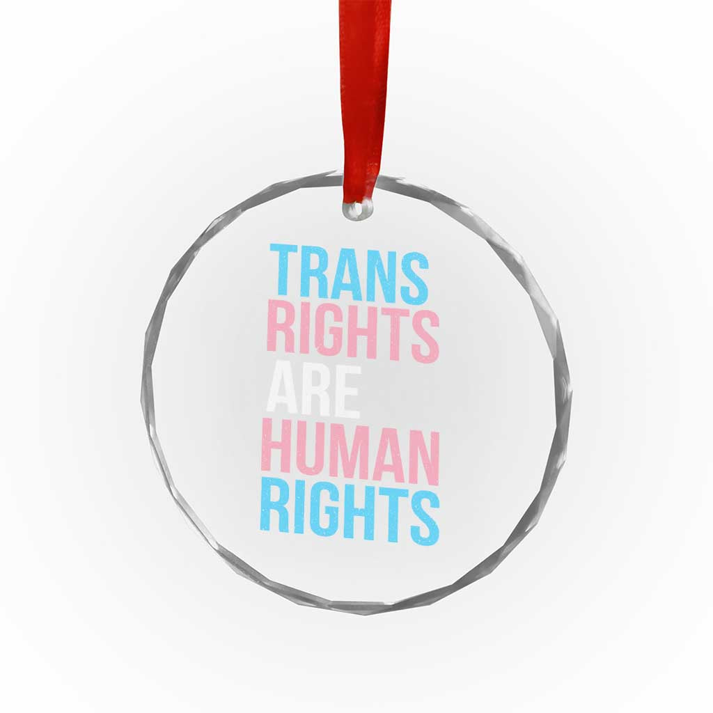 Trans Rights Crystal Glass Ornament Human Rights Transgender Pride Gender Equality - Wonder Print Shop