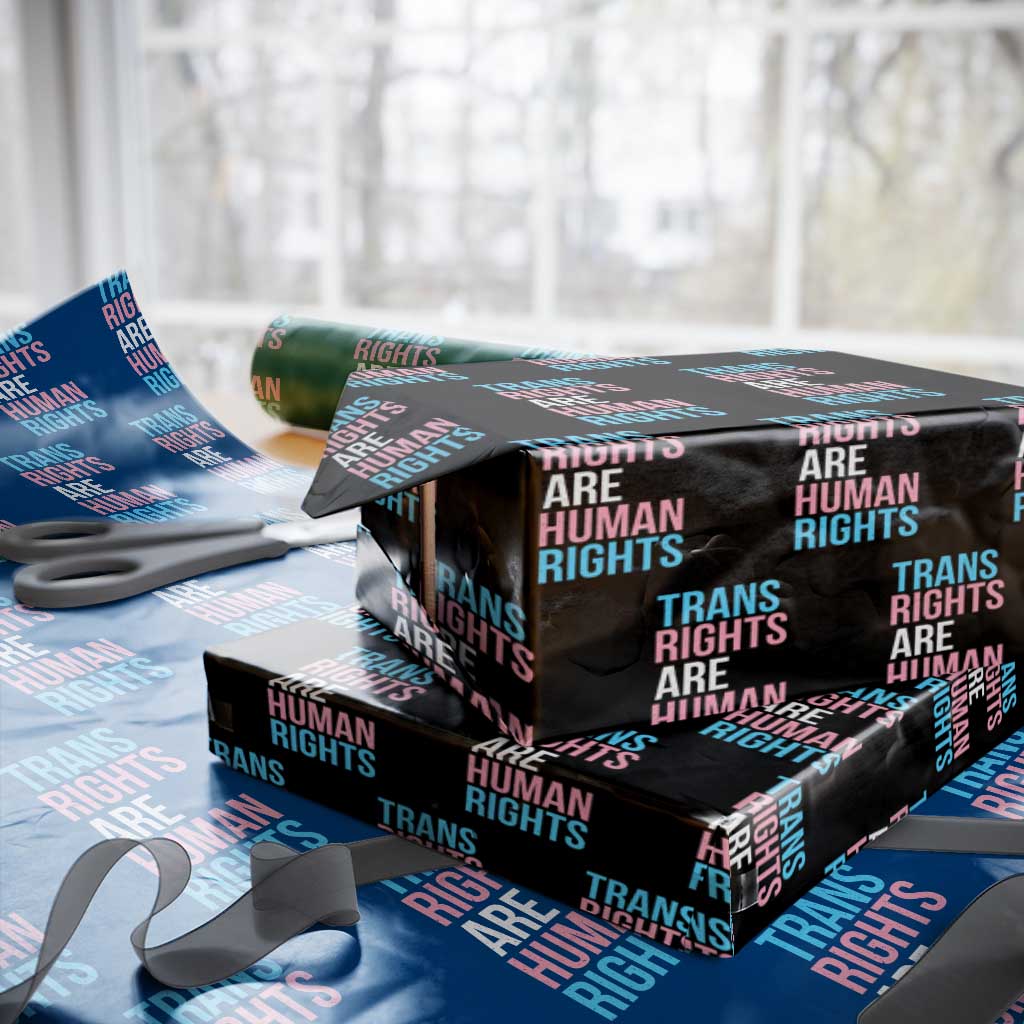 Trans Rights Wrapping Paper Roll Human Rights Transgender Pride Gender Equality - Wonder Print Shop