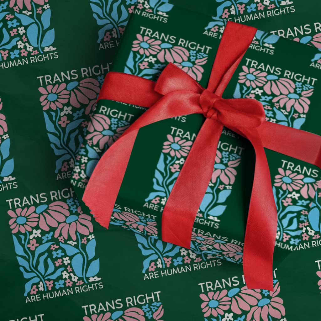 Trans Rights Wrapping Paper Roll Protect Trans Social Justice LGBT - Wonder Print Shop